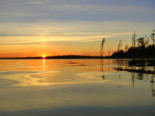 Sunset Sonnenuntergang Schweden Vidöstern
